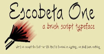 Escobeta One font