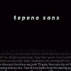 Tepeno Sans font