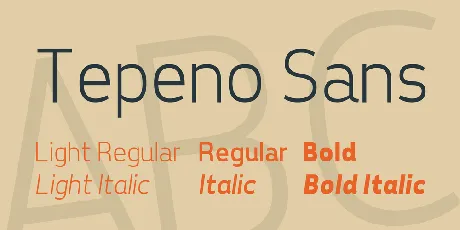 Tepeno Sans font