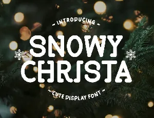 Snowy Christa font