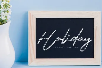 Signature December Script font