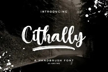 Cithally Brush font