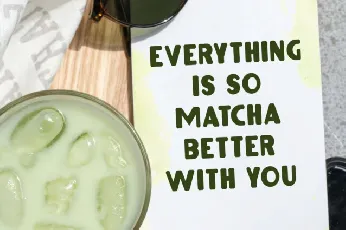 Matcha Lemonade font