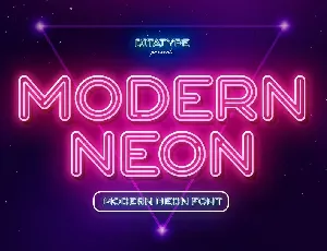 Modern Neon font