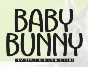 Baby Bunny Display font