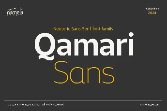 Qamari Sans DEMO font