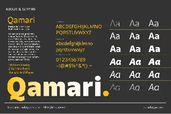 Qamari Sans DEMO font