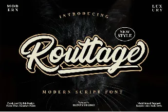 Routtage font