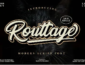 Routtage font