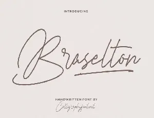 Braselton Demo font