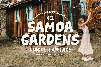 NCL Samoa Gardens font