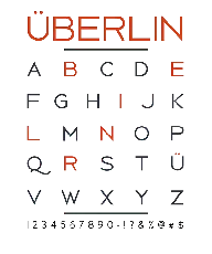 Uberlin font