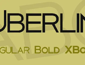 Uberlin font