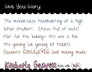 Give You Glory font