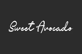 Sweet Avocado font