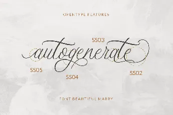 Beautiful Marry font