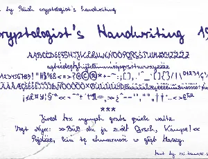 Cryptologist’s Handwriting 1905 font