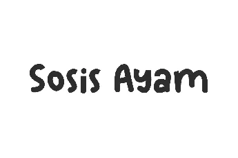 Sosis Ayam Demo font