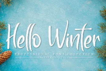 Hello Winter Script font