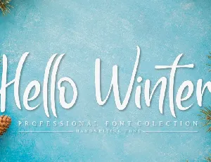 Hello Winter Script font