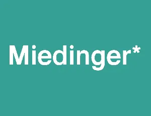 Miedinger font