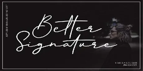 Better Signature font