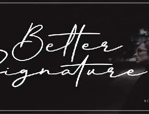 Better Signature font