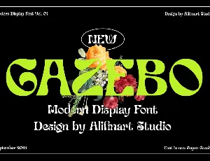 Guyon Gazebo font