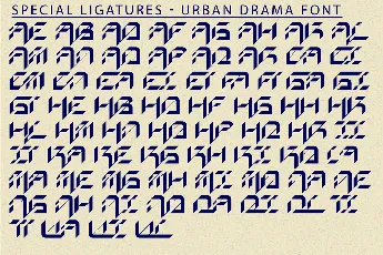 Urban Drama Demo font