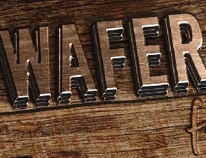 Wafer font