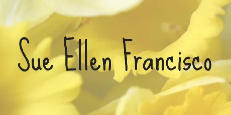 Sue Ellen Francisco font