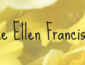 Sue Ellen Francisco font