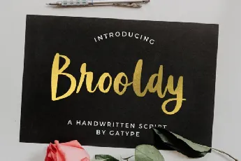 Brooldy Script font