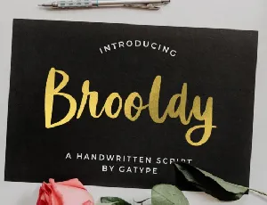 Brooldy Script font