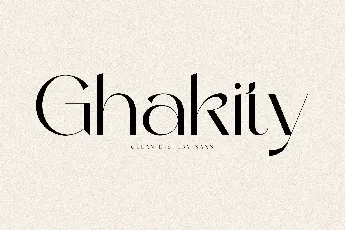 Ghakity font