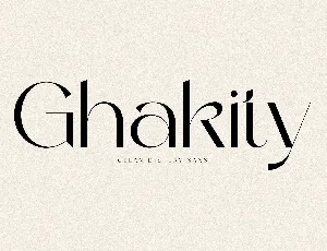 Ghakity font