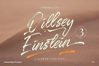 Qillsey Einstein Brush font