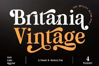 Britania Vintage font