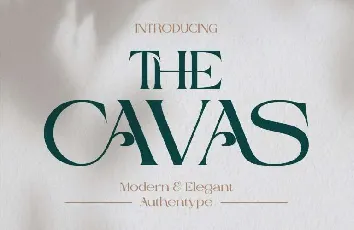 Cavas font