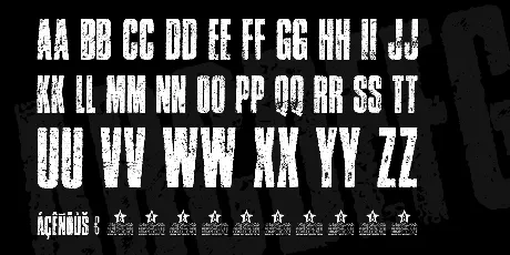 ERODED PERSONAL USE font