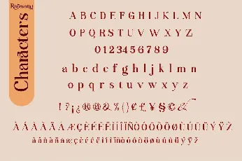 RAOSSANG font