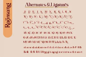 RAOSSANG font