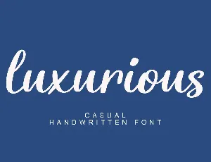 Luxurious font