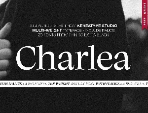 Charlea Demo font