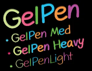 GelPen font