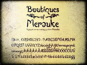 Boutiques of Merauke font