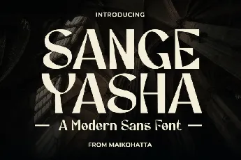 Sange Yasha font