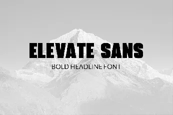 Elevate Sans font