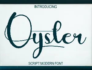 Oyster font