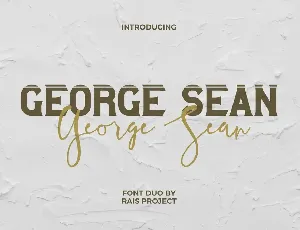 George Sean font